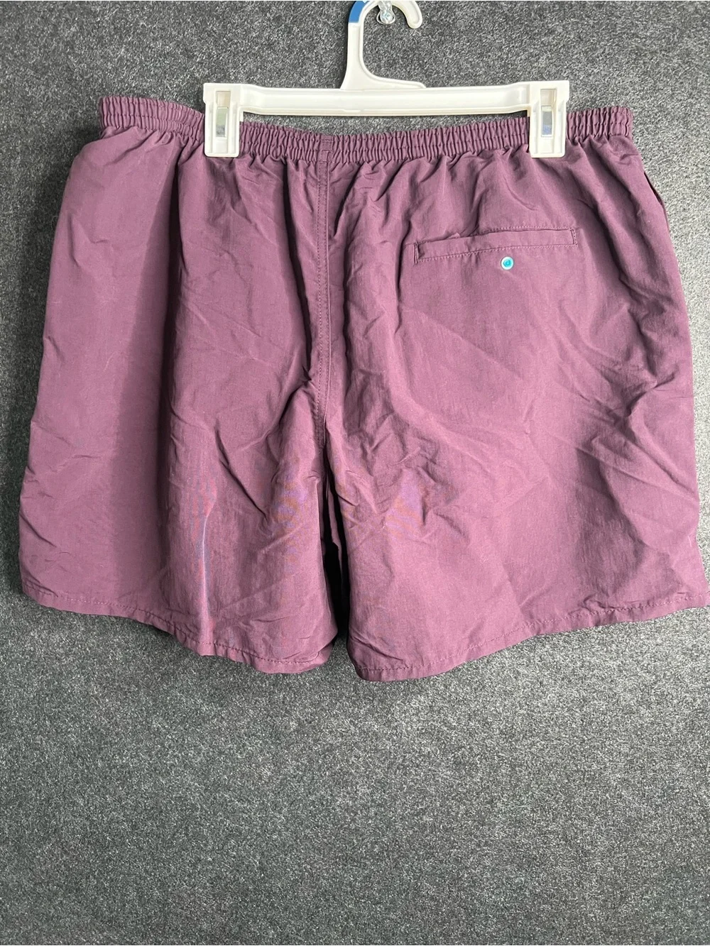 Patagonia Shorts Mens XL Purple Plum Baggies Swim Trunk Mesh Lined Hiking Beach